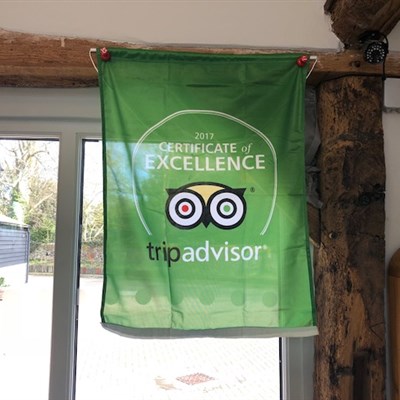 2017 Certificate of Excellence Award from TripAdvisor